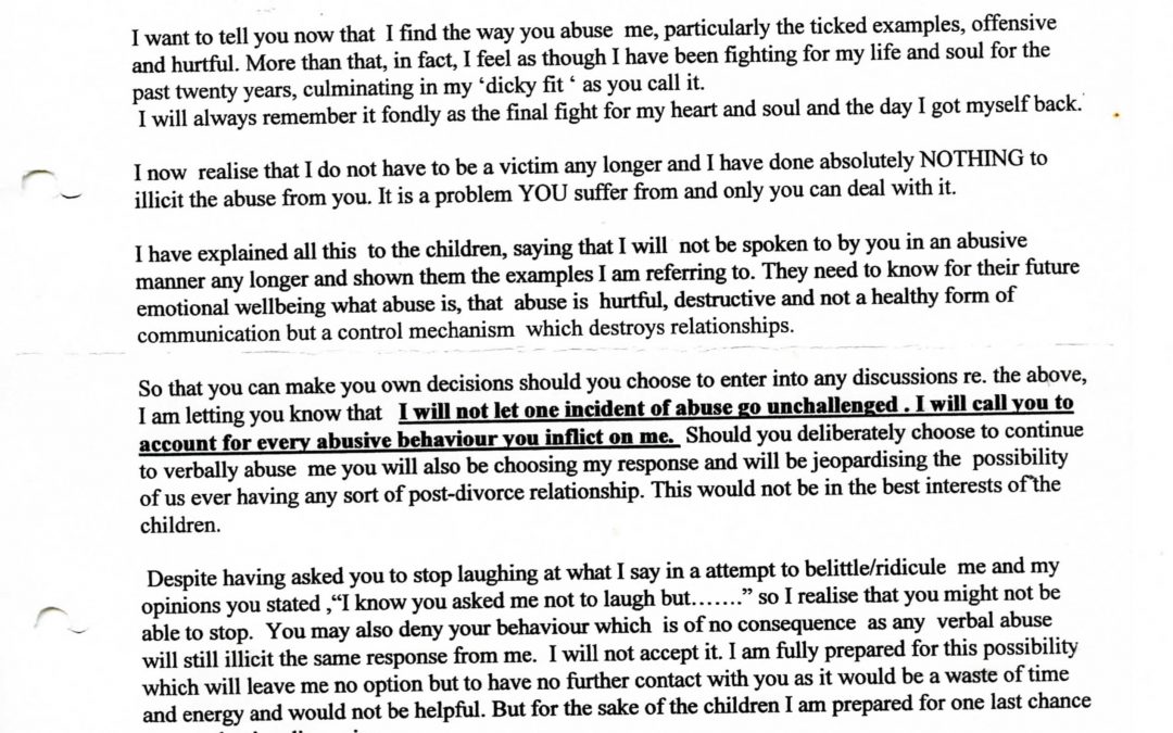 I will Not Accept Anymore Verbal Abuse – (30th Jul 06)
