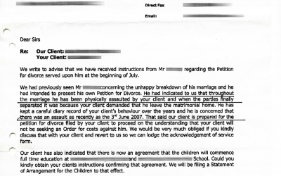 Letter From G’s Solicitor – (31st Aug 07)
