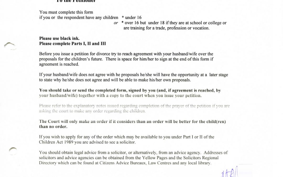 Arrangements For Children – (4th Jan 07)