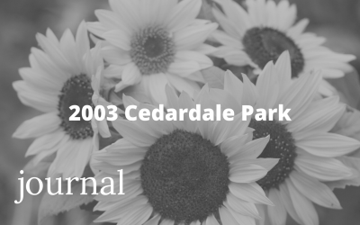 2003 Cedardale Park #1- From My Journal