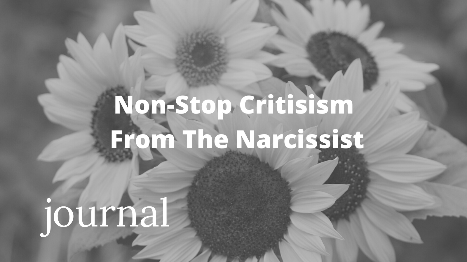 journal by a narcissist survivor 